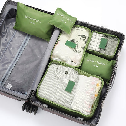 6-Piece Travel Waterproof Packing Cube Set