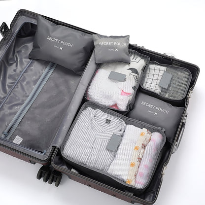 6-Piece Travel Waterproof Packing Cube Set