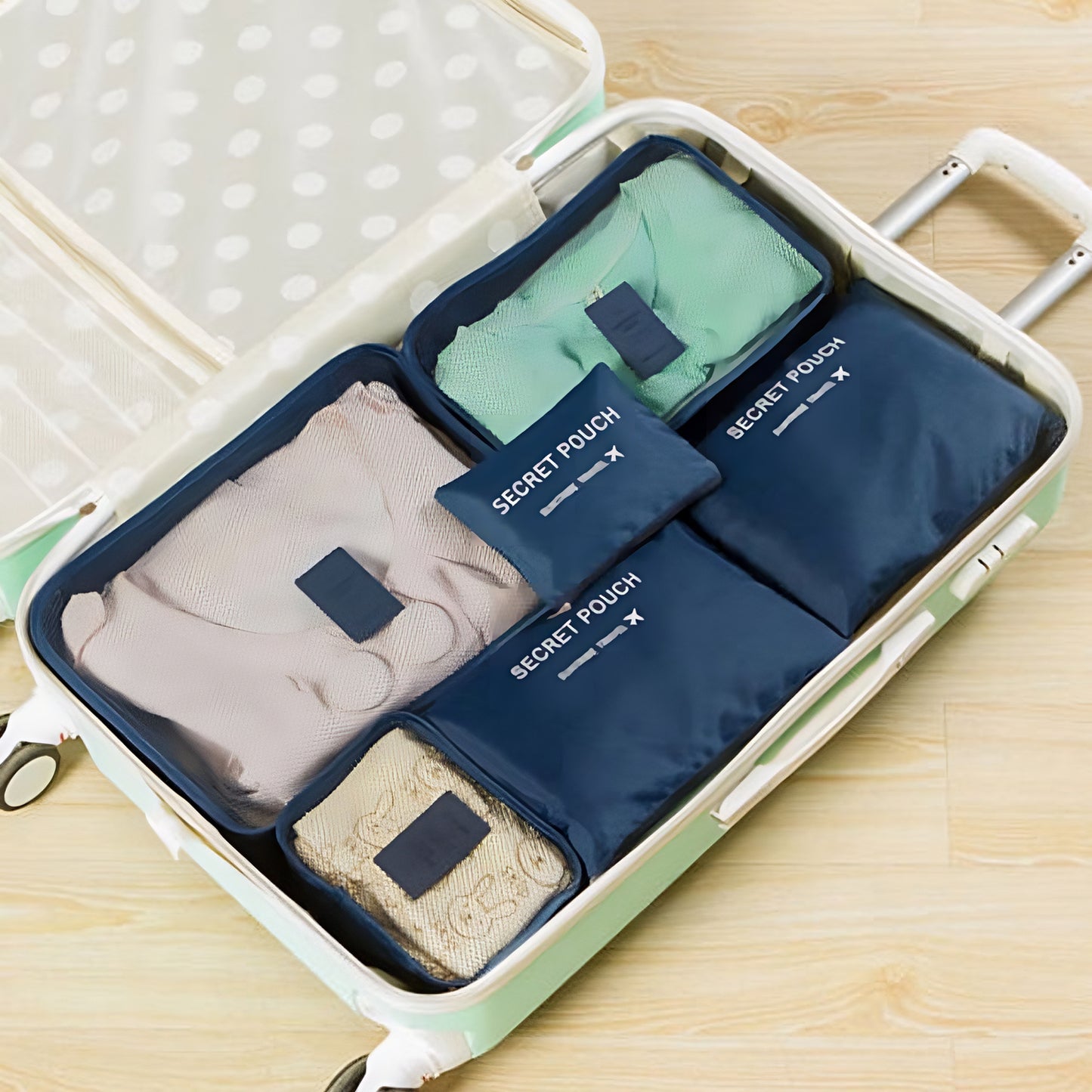 6-Piece Travel Waterproof Packing Cube Set