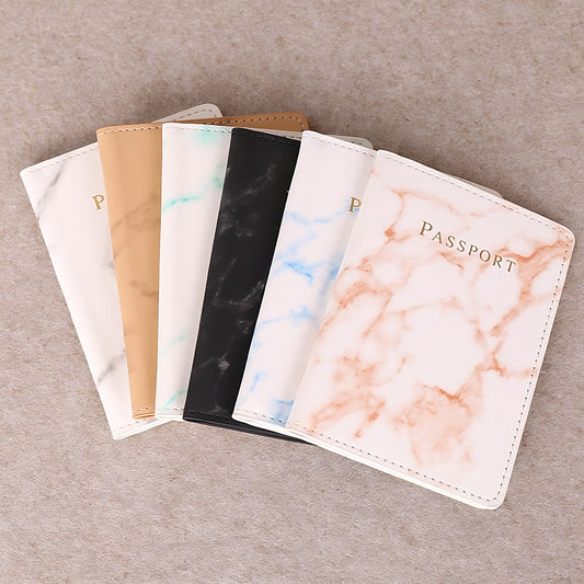 Marble Travel Passport Holder