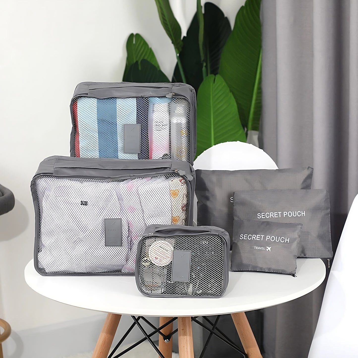 6-Piece Travel Waterproof Packing Cube Set