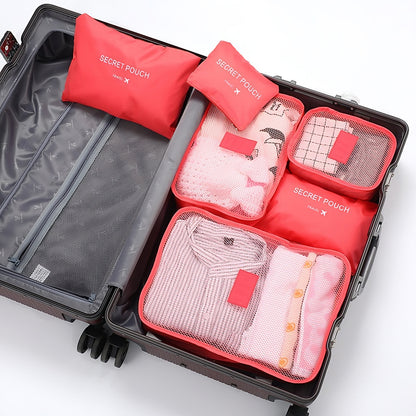 6-Piece Travel Waterproof Packing Cube Set