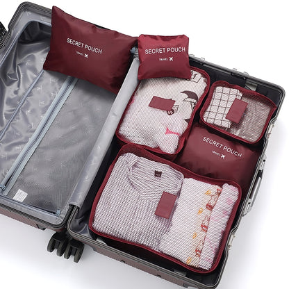 6-Piece Travel Waterproof Packing Cube Set